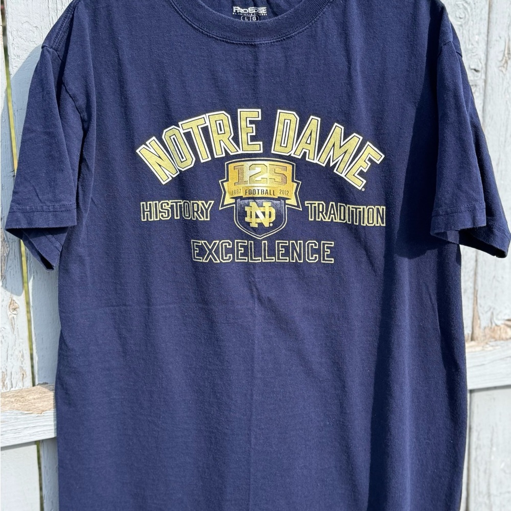 Vintage Notre Dame Men’s T-Shirt Large 125 years Football 2012 Fighting Irish